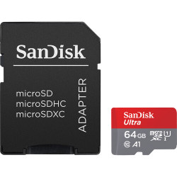 карта SanDisk Ultra Micro SDXC UHS-I 64GB + SD Adapter