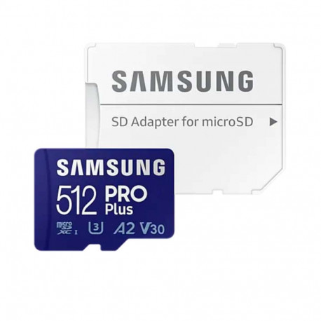 Samsung Pro Plus Micro SDXC 512GB R160 / W120 U3 With Adapter