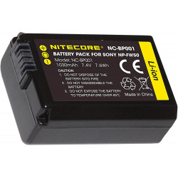 Battery Nitecore NC-BP001 Battery equivalent to Sony NP-FW50