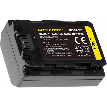 Nitecore NC-BP002 Battery equivalent to Sony NP-FZ100