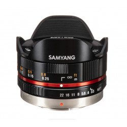 обектив Samyang 7.5mm f/3.5 UMC Fisheye - MFT (черен)