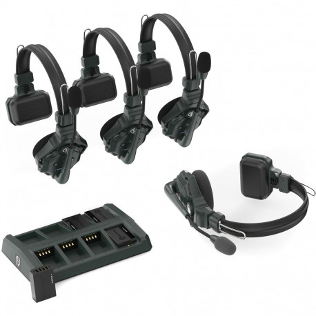 интерком Hollyland Solidcom C1-4S Full-Duplex Wireless DECT Intercom System (4x Headset)