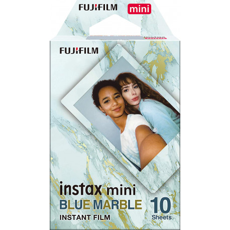 FUJIFILM INSTAX MINI BLUE MARBLE INSTANT FILM 10 SHEETS