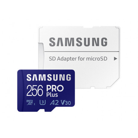 SAMSUNG PRO PLUS MICRO SDXC 256GB R160/W120 U3 WITH ADAPTER MB-MD256KA/EU