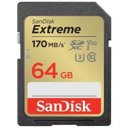 карта SanDisk Extreme SDXC 64GB UHS-I U3