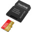 SANDISK EXTREME MICRO SD 64GB R:170/W:80MB/S A2 WITH ADAPTER SDSQXAH-064G-GN6MA