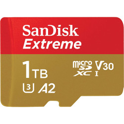 Memory card SanDisk Extreme Micro SDXC 1TB A2 + SD adapter
