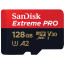 SANDISK EXTREME PRO MICRO SDXC 128GB UHS-I U3 R:200/W:90MB/S WITH ADAPTER SDSQXCD-128G-GN6MA