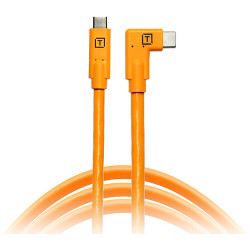 Tether Tools TetherPro USB-C (M) - USB-C (M) Right Angle 4.6 m (оранжев)