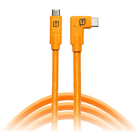 TetherPro USB-C (M) - USB-C (M) Right Angle 4.6 m (оранжев)