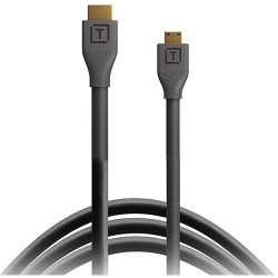 кабел Tether Tools TetherPro 4K Mini-HDMI (M) - HDMI (M) с Ethernet 90 cm (черен)