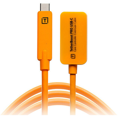 TETHER TOOLS TBPRO3-ORG TETHERBOOST PRO USB-C CORE CONTROLLER EXTENSION (5M) ORANGE CABLE
