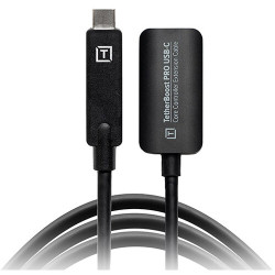 кабел Tether Tools TetherBoost Pro USB-C (М) - USB-C (F) Core Controller Extension 5 m (черен)