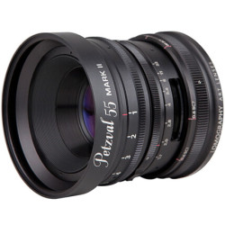 Lens Lomo Petzval 55mm f/1.7 MKII Bokeh Control (Black Aluminum) - Sony E