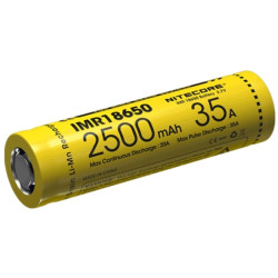 батерия Nitecore IMR18650 3.7V 2500mAh (2 бр.)