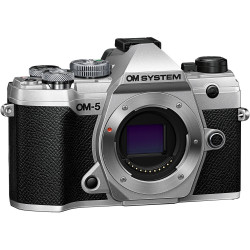 фотоапарат OM SYSTEM (Olympus) OM-5 (сребрист) + обектив Olympus ZD Micro 12-45mm f/4 ED PRO