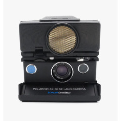 фотоапарат за моментални снимки Polaroid SX-70 SE CAMERA - SONAR ONESTEP. BLUE BUTTON (употребяван)