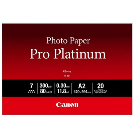 CANON PT-101 PRO PLATINUM A2 20 SHEETS