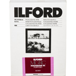 фотохартия Ilford MULTIGRADE RC Portfolio Glossy 12.7X17.8см/100 листа