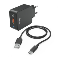 Charger Hama 201625 Quick Charger 19.5W (black)