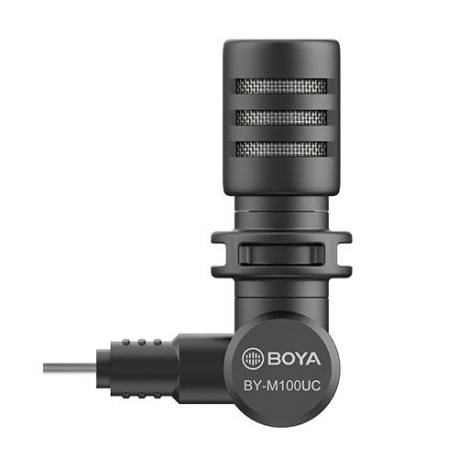 Boya Micro de type C Android, BY-P4U Mini microphone USB-C pour
