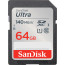 SanDisk Ultra SDXC 64GB, 140MB/s UHS-I SDSDUNB-064-GN6IN
