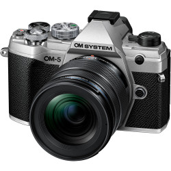 фотоапарат OM SYSTEM (Olympus) OM-5 (сребрист) + обектив Olympus 12-45mm f/4 PRO