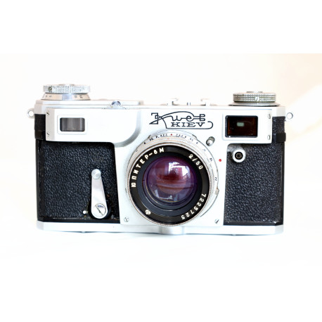 фотоапарат Kiev + обектив Юпитер 50/2 (употребяван)
