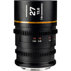 Lens Laowa Nanomorph 27mm T2.8 1.5X S35 Amber - PL-Mount + EF