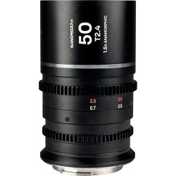 Lens Laowa Nanomorph 50mm T2.4 1.5x S35 - PL Mount + EF (Silver Flare)