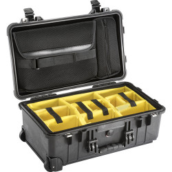 куфар Peli™ Case 1510SC с разделители + Loc Lid Органайзер (черен)