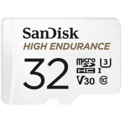 карта SanDisk High Endurance Micro SDHC 32GB + SD Adapter