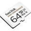 SANDISK HIGH ENDURANCE MICRO SDXC 64GB R:100/W:40MB/S WITH ADAPTER SDSQQNR-064G-GN6IA