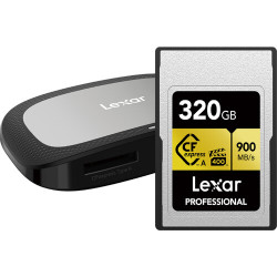 карта Lexar Professional CFexpress Gold 320GB Type A + Card reader