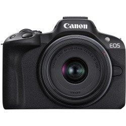 фотоапарат Canon EOS R50 + обектив Canon RF-S 18-45mm + батерия Canon LP-E17