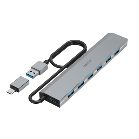 HAMA 200137 7-PORT HUB USB 3.2 GEN1 USB-C ADAPTER