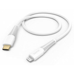 кабел Hama Hign-Speed Charging Cable USB-C - Lightning 1.5m (бял)