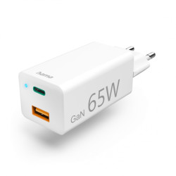 Charger Hama Fast Mini Charger USB-C / USB-A 65W (white)