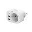 Hama USB-C Connector, 2xUSB-A 20W (white)