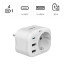 Hama USB-C Connector, 2xUSB-A 20W (white)