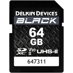 Memory card Delkin Devices Black SDXC 64GB