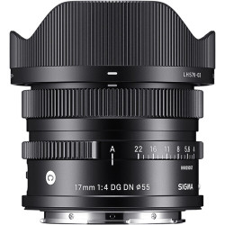 обектив Sigma 17mm f/4 DG DN Contemporary - Leica L + аксесоар Sigma CH-11 Магнитен държач за капачки за обективи + филтър Sigma Protector Filter 55mm