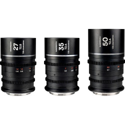 Lens Laowa Nanomorph S35 Bundle 27mm + 35mm + 50mm - Canon EF / PL (Amber Flare)
