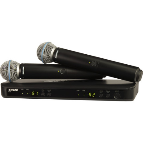 SHURE BLX288/B58-S8 WIRELEES DUAL VOCAL SYSTEM WITH TWO BETA 58A