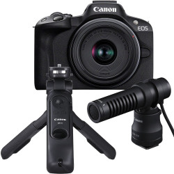 Camera Canon EOS R50 Content Creator Kit (black) + Lens Canon RF 50mm f / 1.8 STM + Battery Canon LP-E17