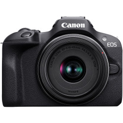 фотоапарат Canon EOS R100 + обектив Canon RF-S 18-45mm + батерия Canon LP-E17