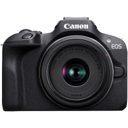фотоапарат Canon EOS R100 + обектив Canon RF-S 18-45mm + обектив Canon RF 50mm f/1.8 STM