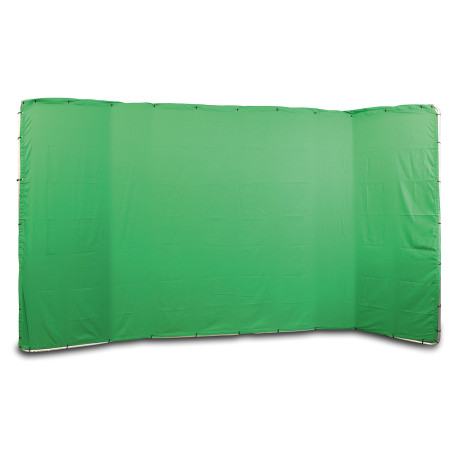 HELIOS 425879 GREEN SCREEN BACKGROUND 2.4MX4M WITH FRAME
