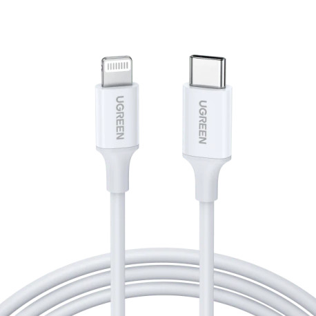 UGREEN 10493 USB-C TO LIGHTNING FAST CHARGING CABLE 1M WHITE