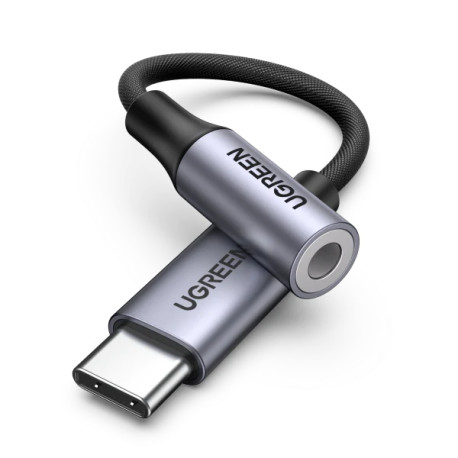UGREEN 80154 USB-C TO 3.5MM CABLE 10CM SPACE GREY